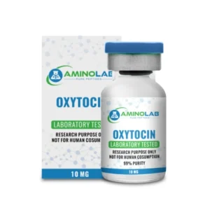 Fiolka Oxytocin 10mg Aminolab na jasnym tle